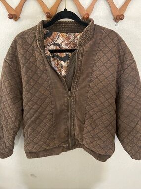 Free People Reversible Quilted Bomber Jacket